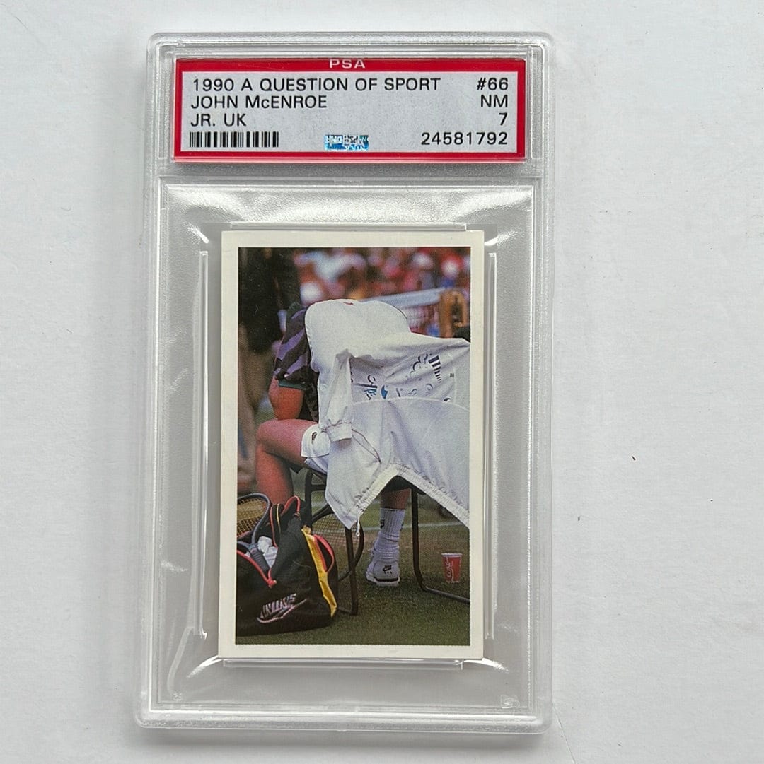 I Like Mikes Mid Century Modern PSA 1990 A QUESTION OF SPORT JOHN McENROE JR. UK PSA