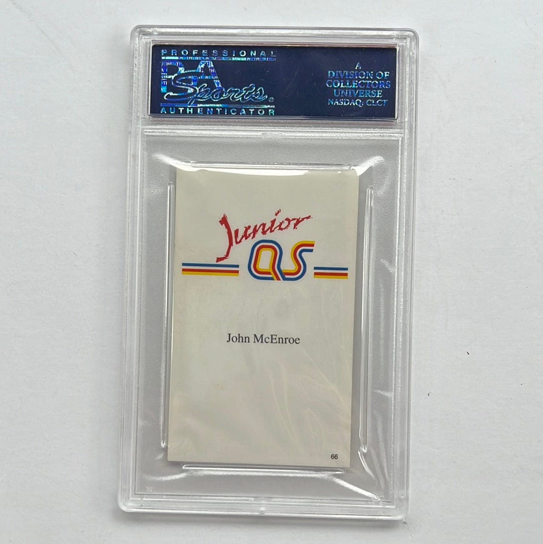 I Like Mikes Mid Century Modern PSA 1990 A QUESTION OF SPORT JOHN McENROE JR. UK PSA