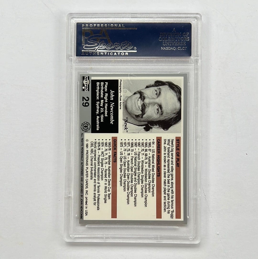 I Like Mikes Mid Century Modern PSA 1991 NETPRO LEGENDS JOHN NEWCOMBE