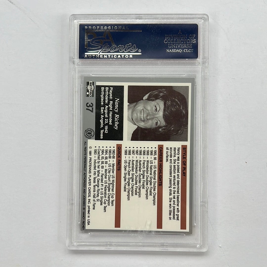 I Like Mikes Mid Century Modern PSA 1991 NETPRO LEGENDS NANCY RICHEY