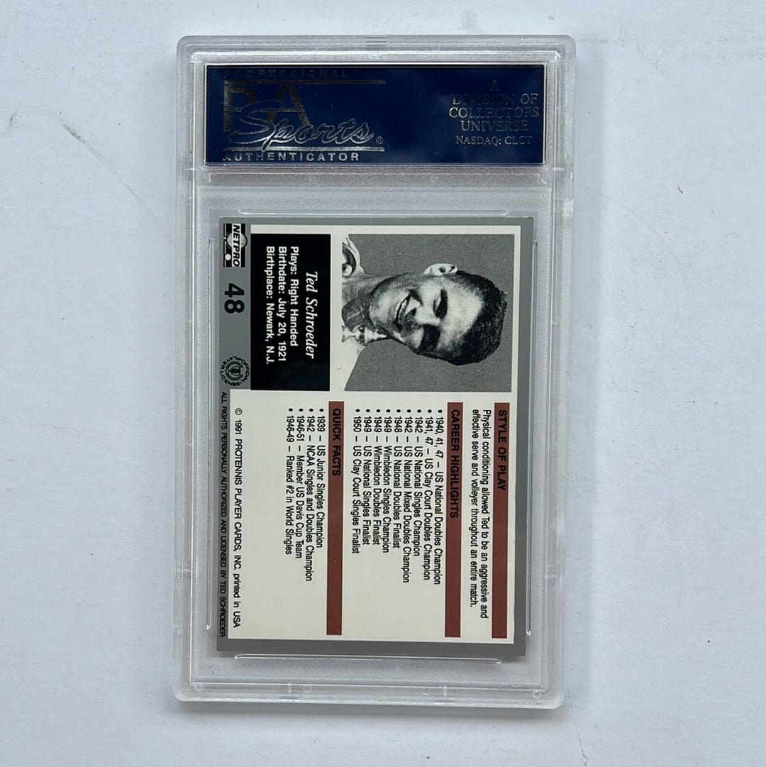 I Like Mikes Mid Century Modern PSA 1991 NETPRO LEGENDS TED SCHROEDER