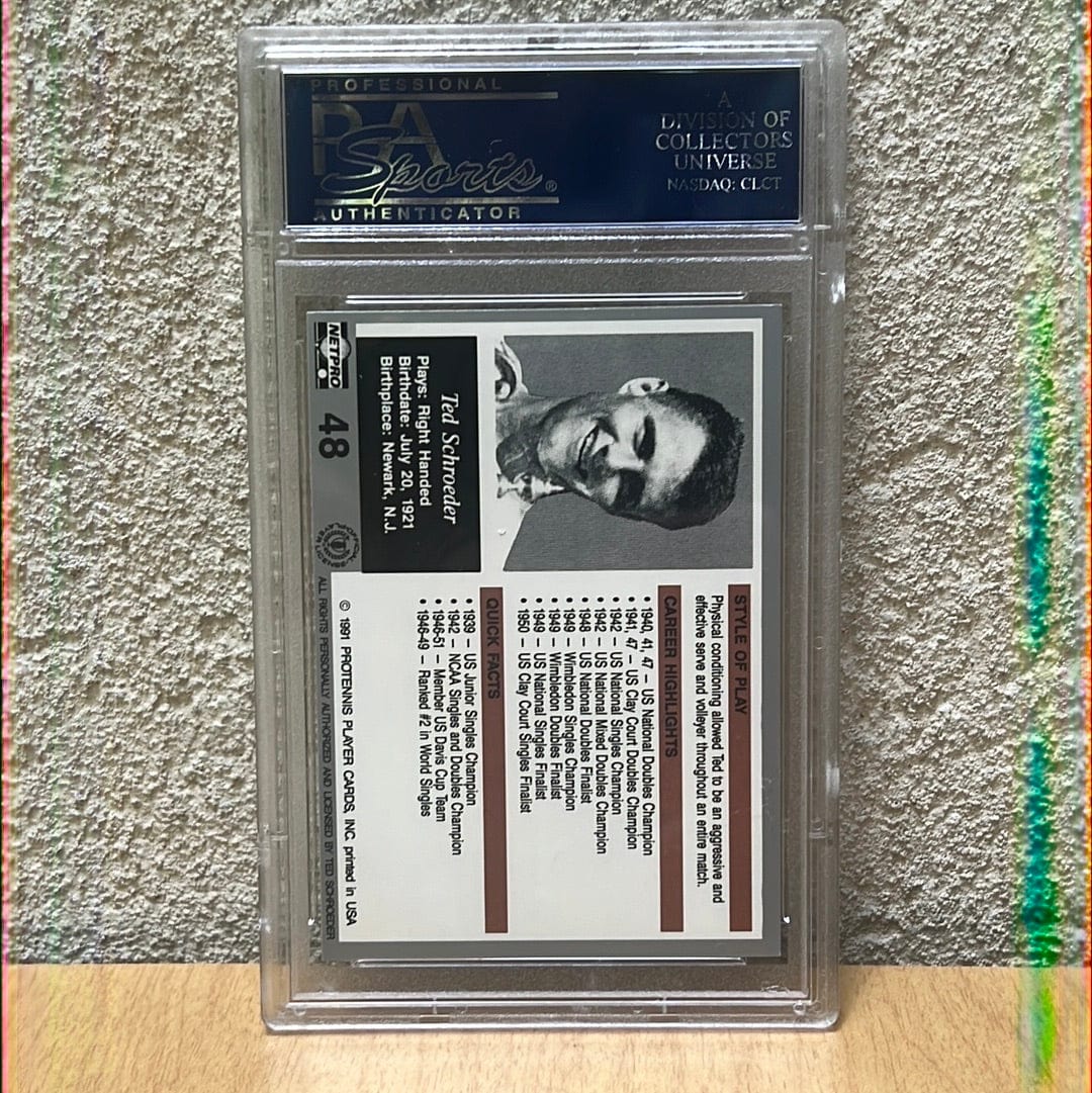 I Like Mikes Mid Century Modern PSA 1991 NETPRO LEGENDS TED SCHROEDER NM