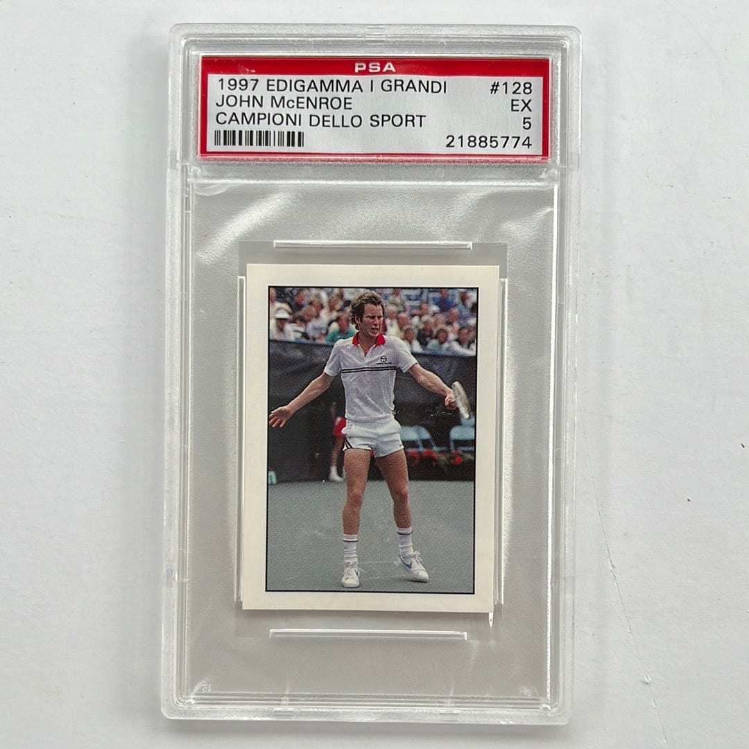 I Like Mikes Mid Century Modern PSA 1997 DIGAMMA I GRANDI JOHN McENROE CAMPIONI DELLO SPORT STICKER