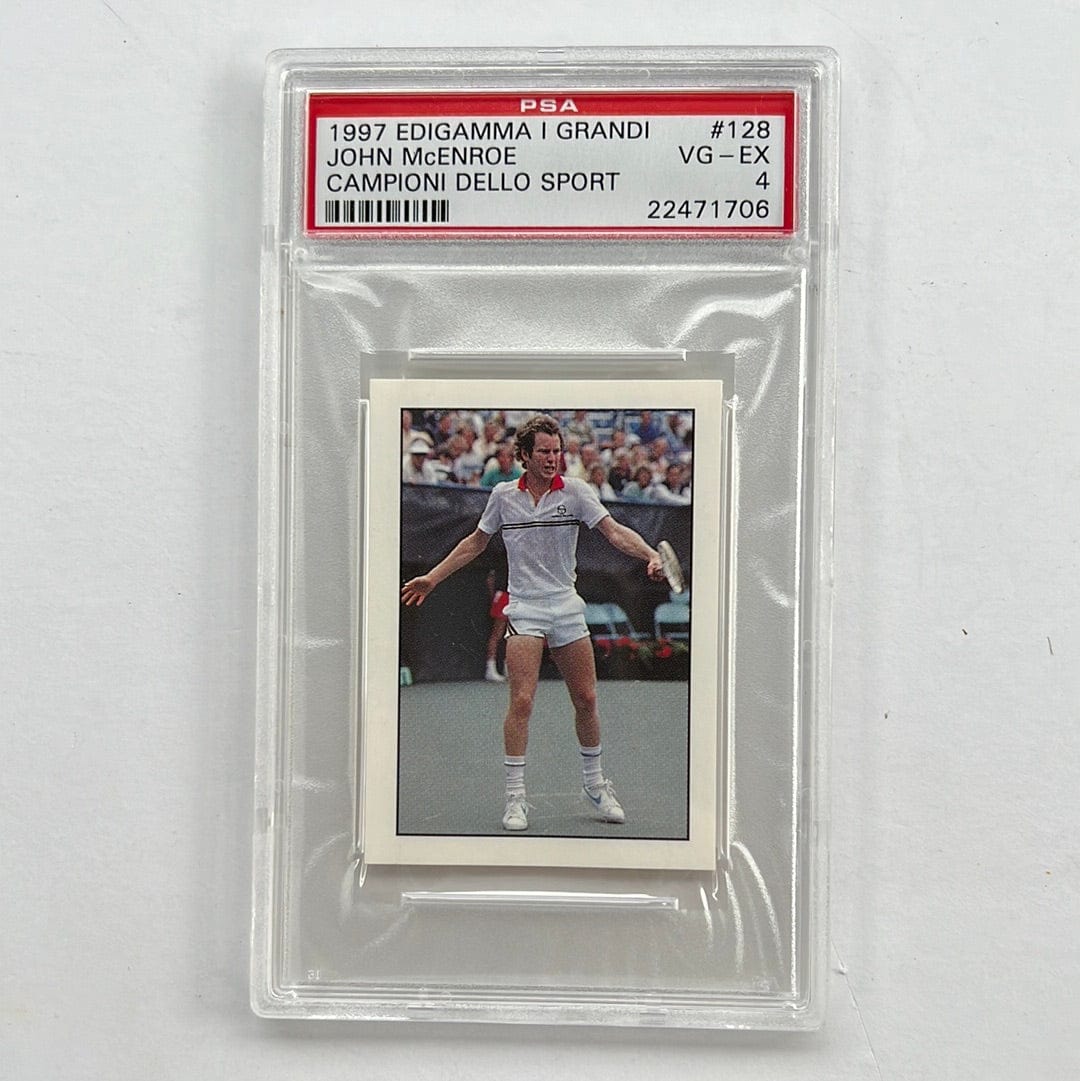 I Like Mikes Mid Century Modern PSA 1997 DIGAMMA I GRANDI JOHN McENROE CAMPIONI DELLO SPORT STICKER