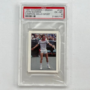 PSA 1997 DIGAMMA I GRANDI JOHN McENROE CAMPIONI DELLO SPORT STICKER