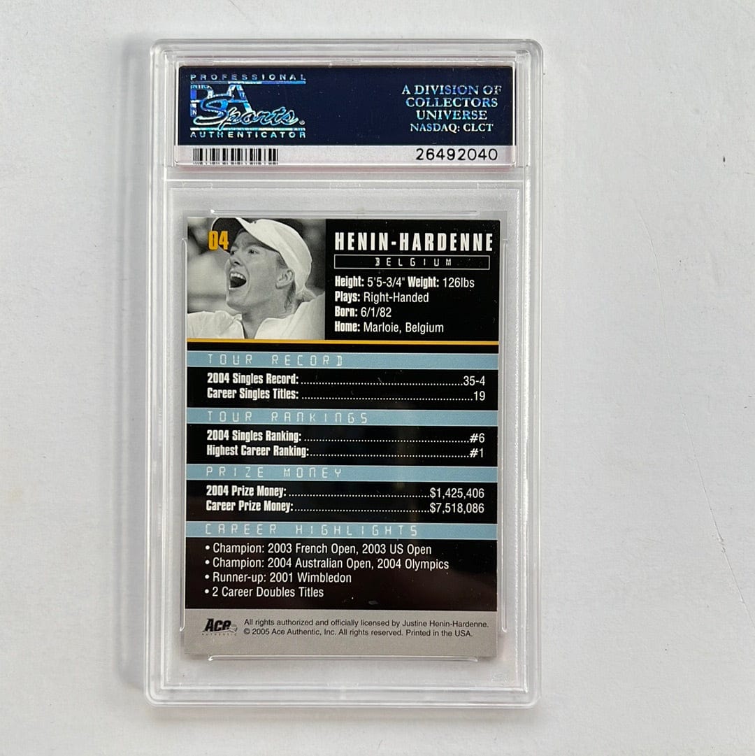 I Like Mikes Mid Century Modern PSA 2005 ACE AUTHENTIC J.HENIN - HARDENNE DEBUT EDITION PSA