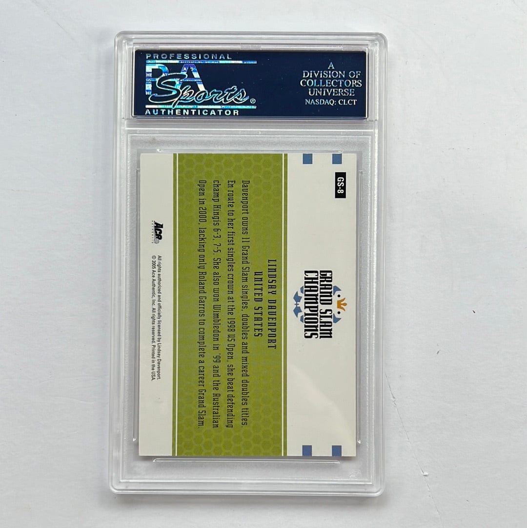 I Like Mikes Mid Century Modern PSA 2005 ACE AUTHENTIC LINDSAY DAVENPORT GRAND SLAM CHAMPIONS