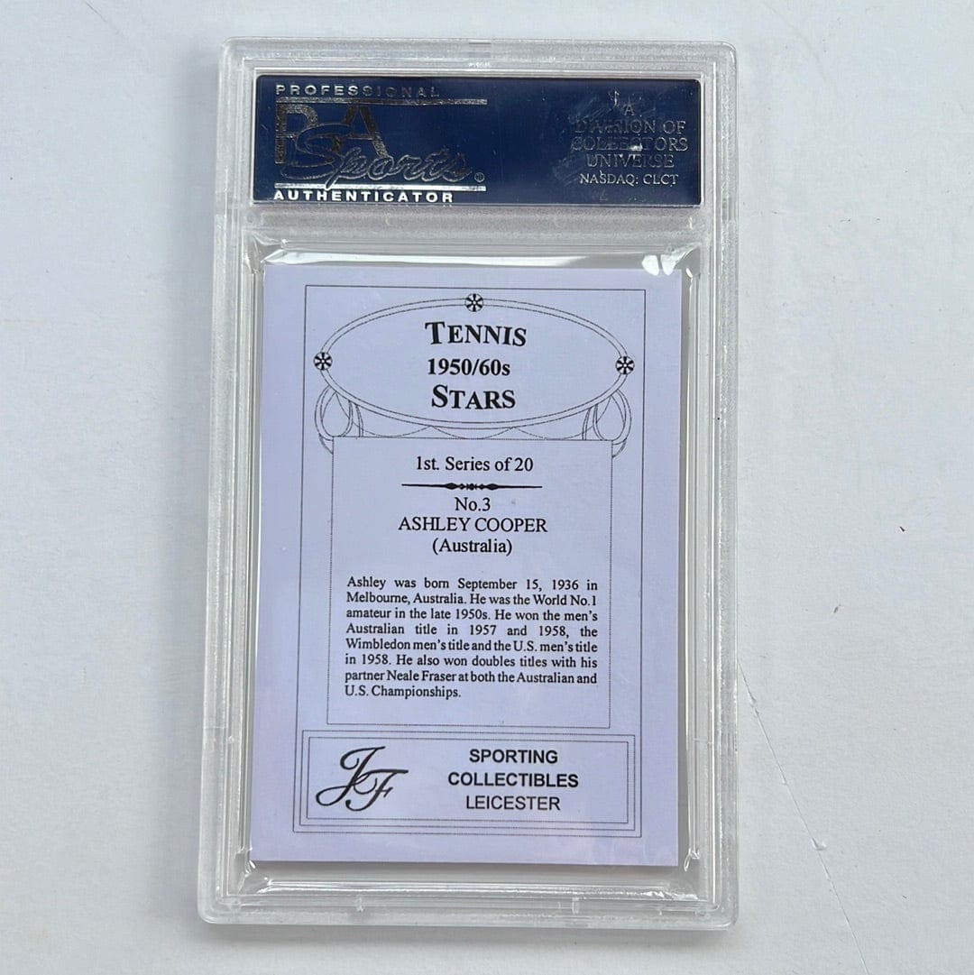I Like Mikes Mid Century Modern PSA 2007 JF SPORTING COLL. ASHLEY COOPER TENNIS STARS 1950'S/60‘a