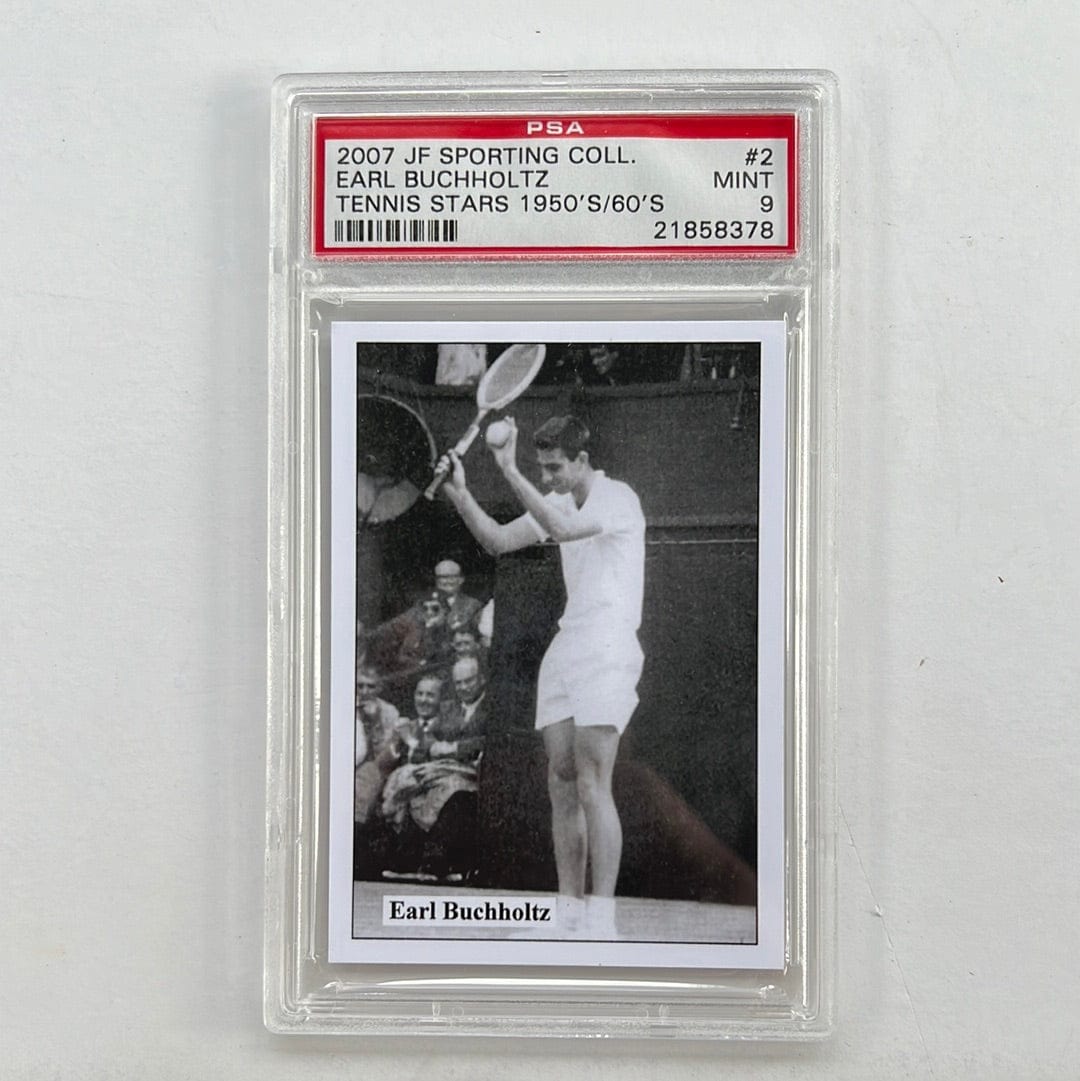 I Like Mikes Mid Century Modern PSA 2007 JF SPORTING COLL. EARL BUCHHOLTZ TENNIS STARS 1950'S/60'S