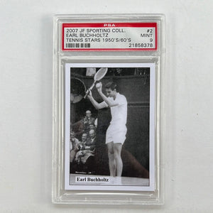I Like Mikes Mid Century Modern PSA 2007 JF SPORTING COLL. EARL BUCHHOLTZ TENNIS STARS 1950'S/60'S