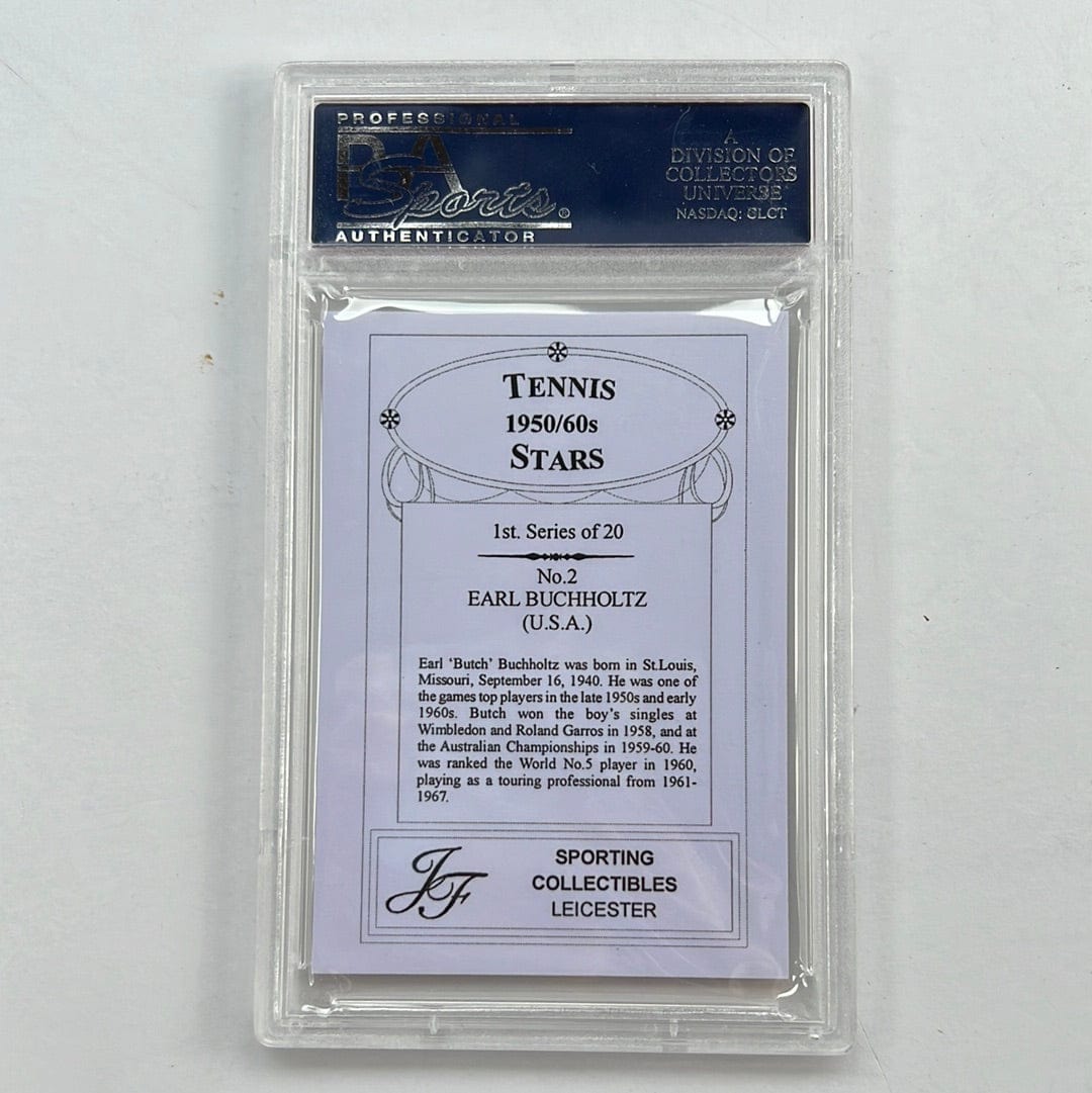 I Like Mikes Mid Century Modern PSA 2007 JF SPORTING COLL. EARL BUCHHOLTZ TENNIS STARS 1950'S/60'S
