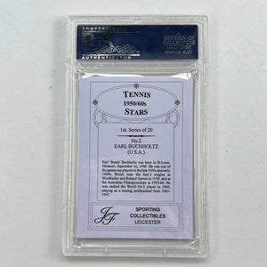 I Like Mikes Mid Century Modern PSA 2007 JF SPORTING COLL. EARL BUCHHOLTZ TENNIS STARS 1950'S/60'S