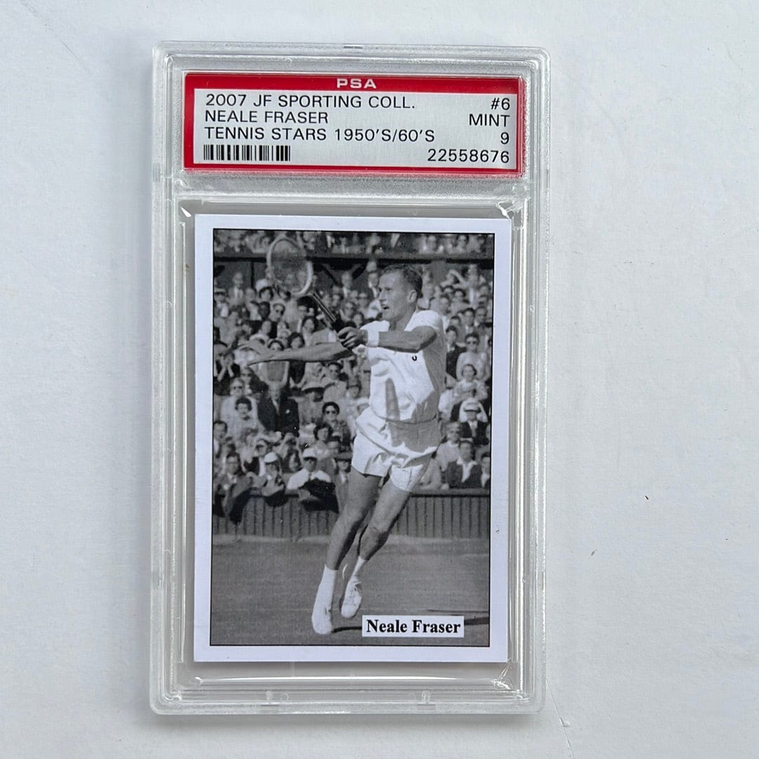I Like Mikes Mid Century Modern PSA 2007 JF SPORTING COLL. NEALE FRASER TENNIS STARS 1950'S/60'S
