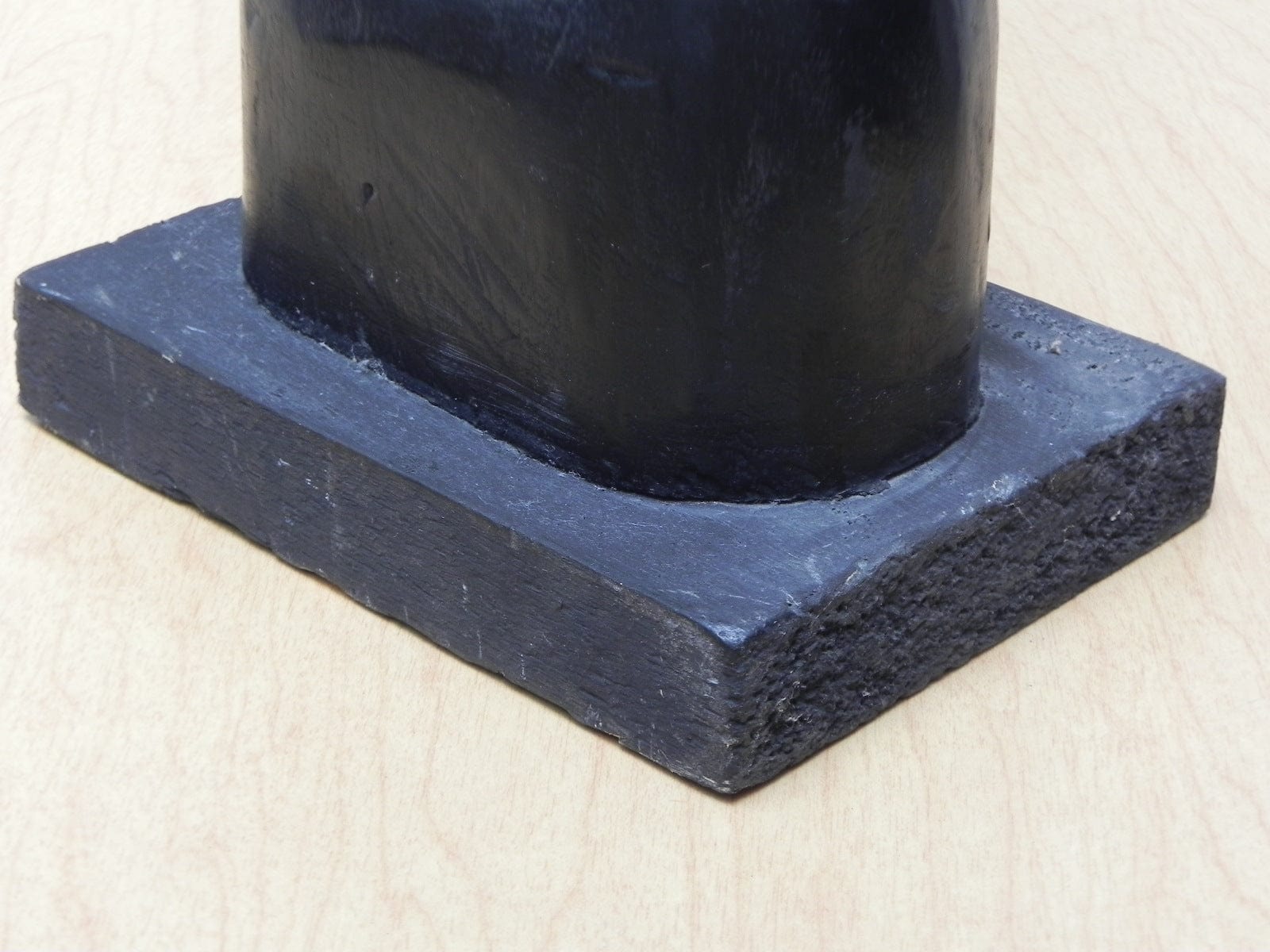 I Like Mikes Mid Century Modern Sculptures & Statues Tall Thin Black Wood Parent Child Floor Statue from Ghana