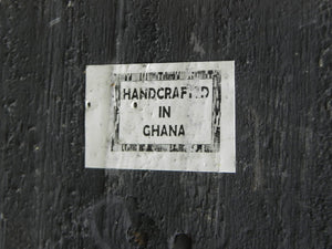 I Like Mikes Mid Century Modern Sculptures & Statues Tall Thin Black Wood Parent Child Floor Statue from Ghana