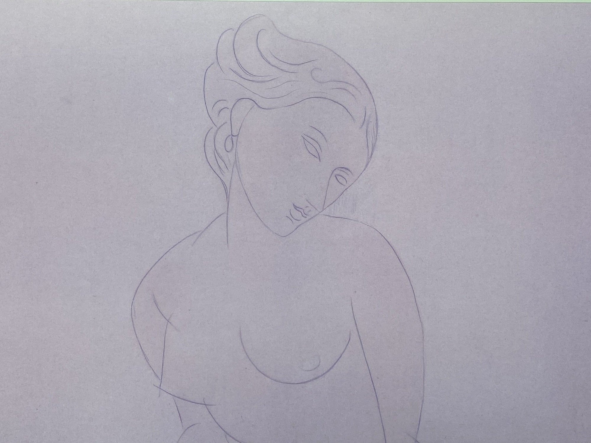 I Like Mikes Mid Century Modern Seated Female Nude by Modigliani, Exhibition Poster for Robert Lehman Collection, Metropolitan Museum of Art