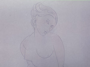 I Like Mikes Mid Century Modern Seated Female Nude by Modigliani, Exhibition Poster for Robert Lehman Collection, Metropolitan Museum of Art