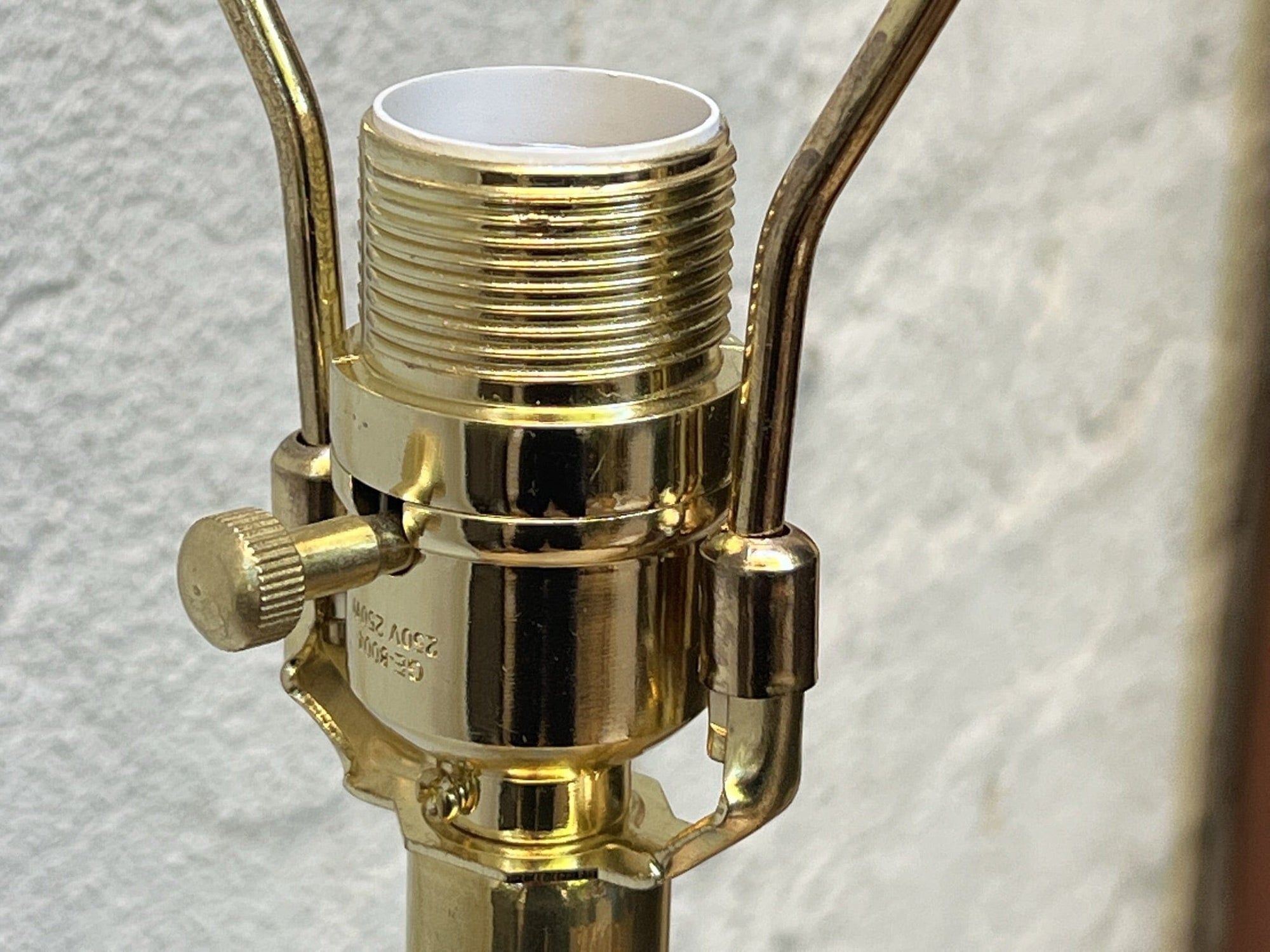 I Like Mikes Mid Century Modern Tall Blue Gold Vintage Murano Fluted Glass Table Lamp Gold Base