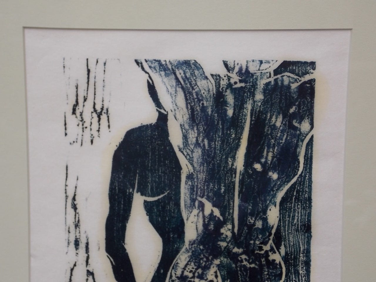 I Like Mikes Mid Century Modern Wall Decor & Art Framed Signed Original Print "A Man & A Woman", Artisan Printmaking