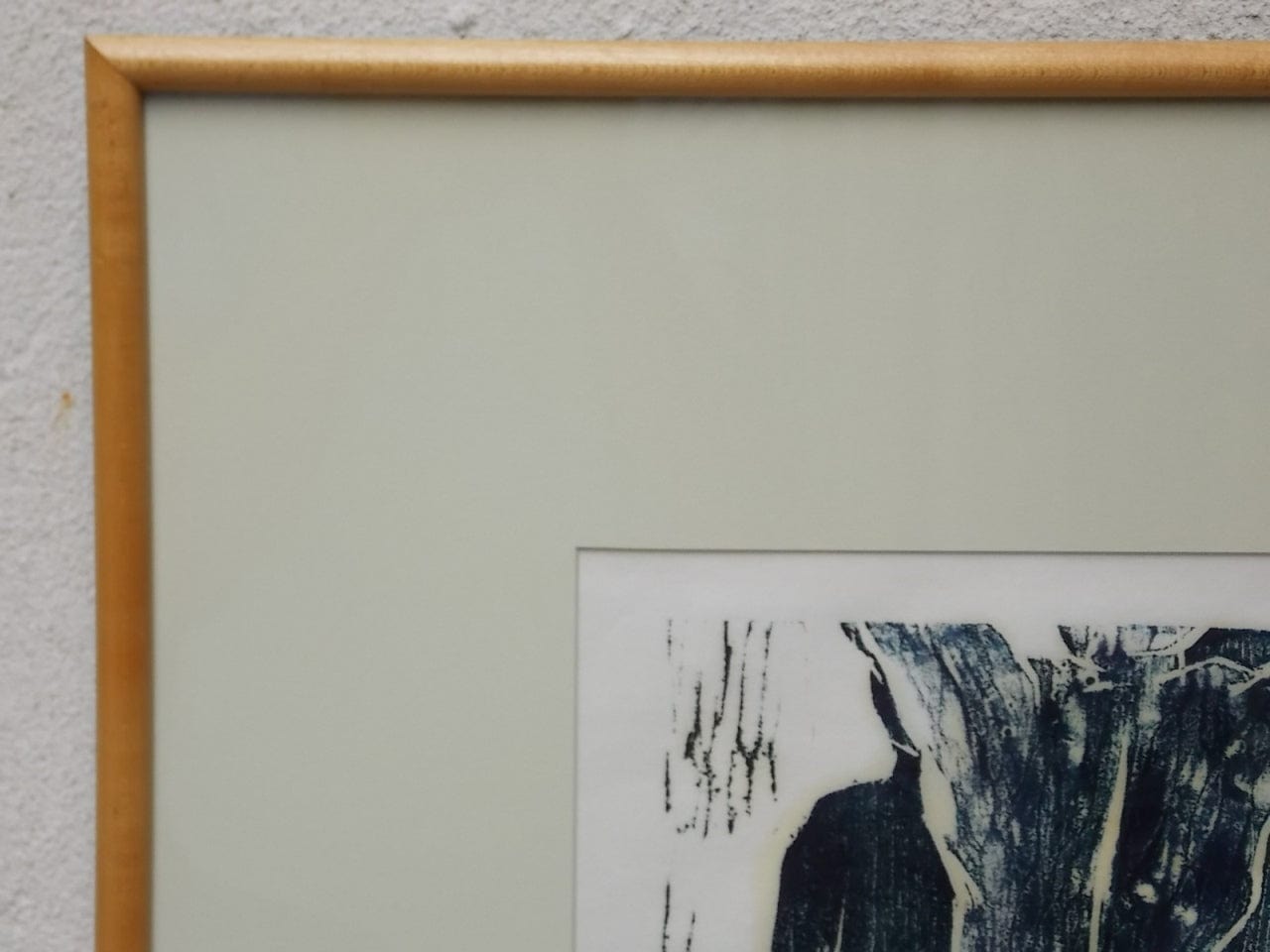 I Like Mikes Mid Century Modern Wall Decor & Art Framed Signed Original Print "A Man & A Woman", Artisan Printmaking