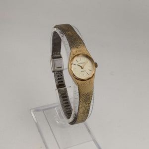 I Like Mikes Mid Century Modern Watches Armitron Women's Petite Gold Tone Quartz Watch, Round Dial, Bracelet Strap