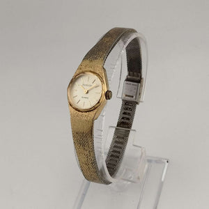 I Like Mikes Mid Century Modern Watches Armitron Women's Petite Gold Tone Quartz Watch, Round Dial, Bracelet Strap