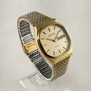 I Like Mikes Mid Century Modern Watches Benrus Watch, Octagonal Dial, Bracelet Strap