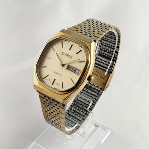 I Like Mikes Mid Century Modern Watches Benrus Watch, Octagonal Dial, Bracelet Strap