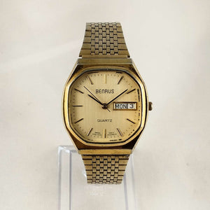 I Like Mikes Mid Century Modern Watches Benrus Watch, Octagonal Dial, Bracelet Strap