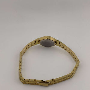 I Like Mikes Mid Century Modern Watches Berenger Women's Gold Tone Watch, Rounded Square Face, Hash Hour Markers, Gold Dial, Bracelet Strap