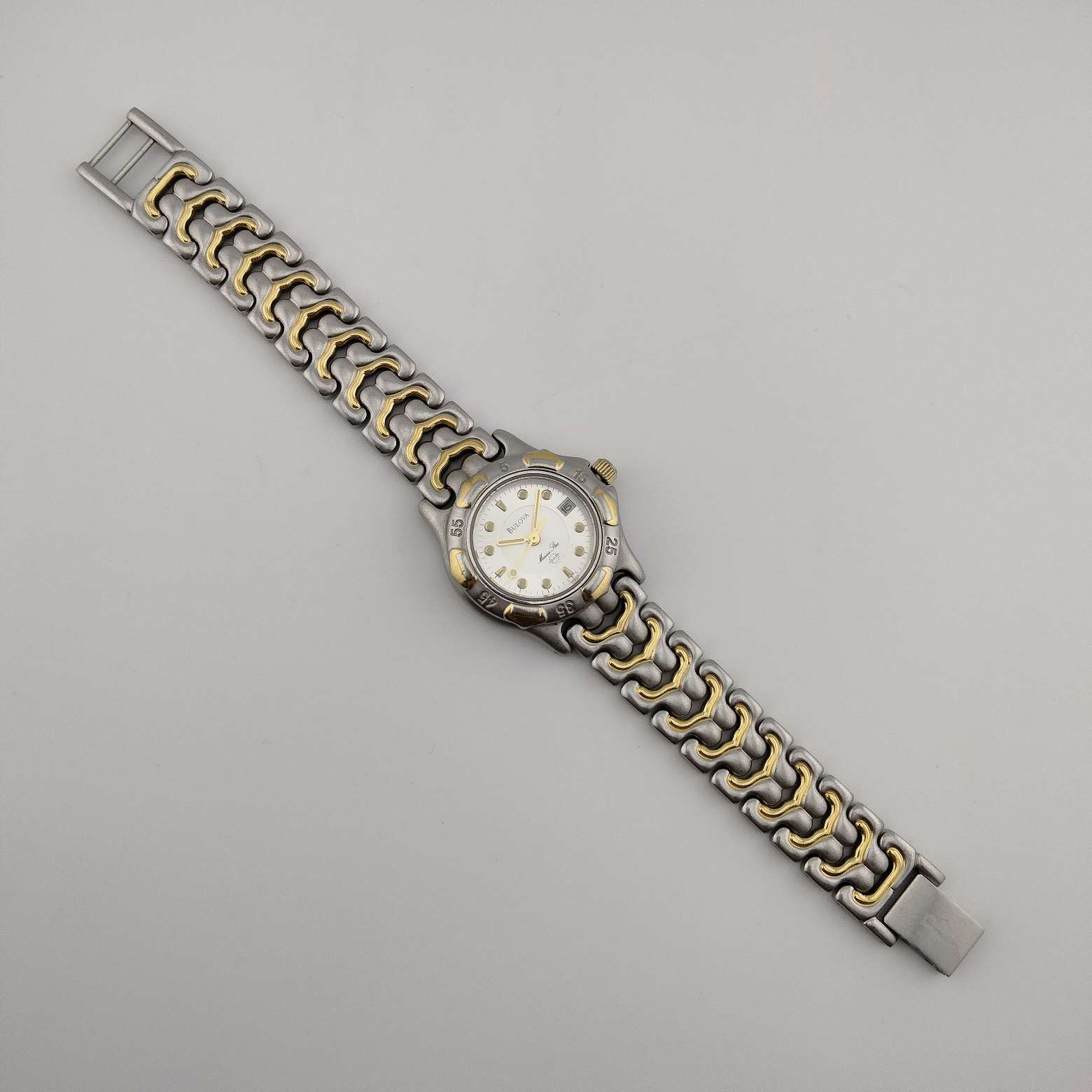Bulova Silver Watch with Gold Accents 98B450a.jpg main image 3