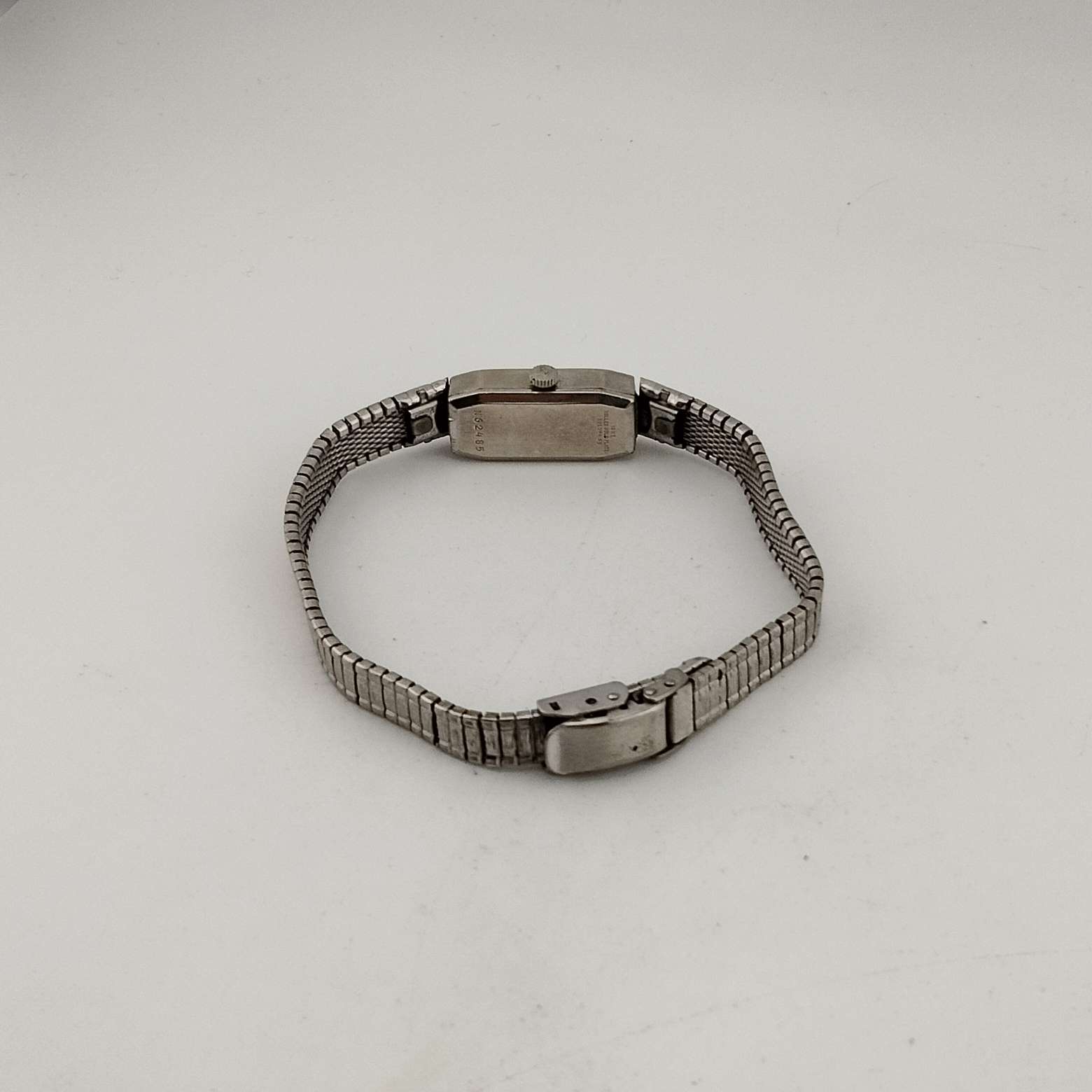 Silver Watch with Striped Strap RSM Engraved Stripe Watch Strap - Blue Grey Patina – RSM  main image 4
