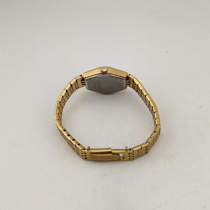 I Like Mikes Mid Century Modern Watches Caravelle by Bulova Women's Gold Tone Quartz Watch, White Round Dial, Bracelet Strap