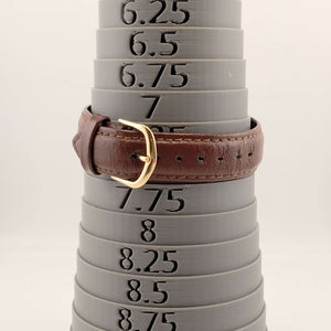 I Like Mikes Mid Century Modern Watches Casio Men's Gold Tone Quartz Watch, Round Dial, Brown Genuine Leather Strap