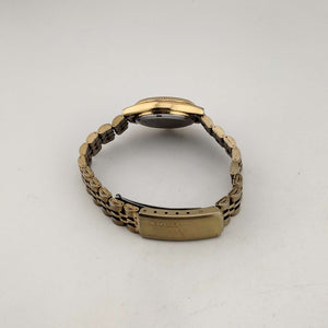 I Like Mikes Mid Century Modern Watches Citizen Men's All Gold Tone Quartz Watch, Circular Dial, Date and Day Window, Link Strap