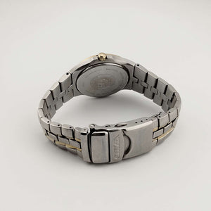 I Like Mikes Mid Century Modern Watches Citizen Men's "Eco Drive" Automatic Watch, Gold and Silver Tone Details, Bracelet Strap