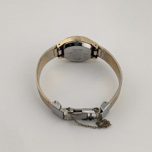 I Like Mikes Mid Century Modern Watches Citizen Petite Quartz Watch, Gold Tone, Circular Dial, Bracelet Strap