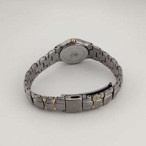 I Like Mikes Mid Century Modern Watches Citizen Unisex "Eco Drive" Automatic Watch, Gold and Silver Tone Details, Bracelet Strap