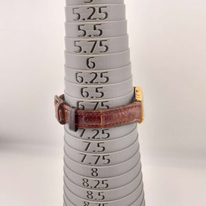 I Like Mikes Mid Century Modern Watches Citizen Unisex Gold Tone Watch, Golden Rectangular Dial, Brown Leather Strap