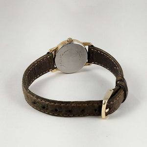 I Like Mikes Mid Century Modern Watches Citizen Watch, Gold Tone Details, Olive Leather Strap