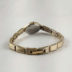 I Like Mikes Mid Century Modern Watches Citizen Women's Petite Gold Tone Watch, Round Dial, Link Strap