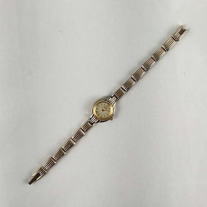 I Like Mikes Mid Century Modern Watches Citizen Women's Petite Gold Tone Watch, Round Dial, Link Strap