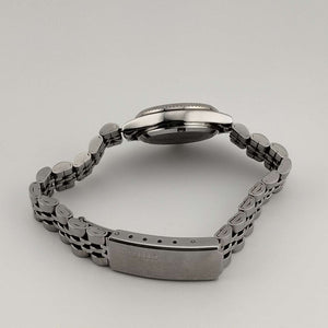 I Like Mikes Mid Century Modern Watches Citizen Women's Petite Silver Tone Watch, Round Dial, Date and Day, Link Strap