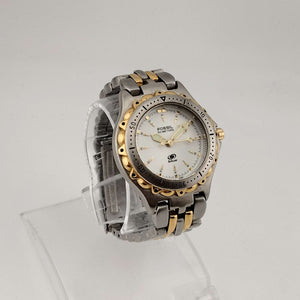 I Like Mikes Mid Century Modern Watches Fossil Unisex Mixed Metal Watch, Round Dial, Mint Green Accents, Bracelet Strap