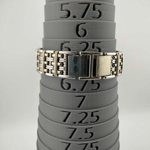 I Like Mikes Mid Century Modern Watches Gruen Women's Mixed Tone Watch, Rectangular Mother of Pearl Dial, Bracelet Strap