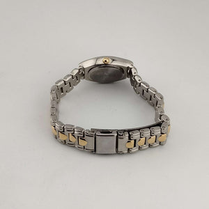 I Like Mikes Mid Century Modern Watches Jaclyn Smith Women's Mixed Metal Quartz Watch, Mother of Pearl Oval Dial, Bracelet Strap