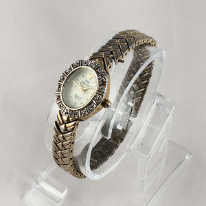 I Like Mikes Mid Century Modern Watches Jules Jürgensen Watch, Oval Dial, Basket Weave Strap