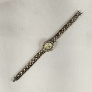 I Like Mikes Mid Century Modern Watches Jules Jürgensen Watch, Oval Dial, Basket Weave Strap