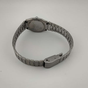 I Like Mikes Mid Century Modern Watches Junghans Women's Silver Tone Watch, Round Dial, Bracelet Strap