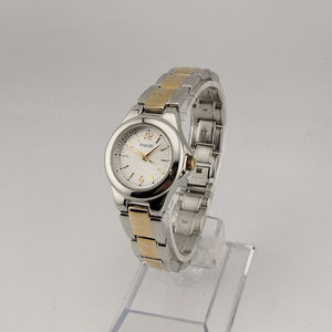I Like Mikes Mid Century Modern Watches Prescott Women's Mixed Metal Watch, Circular Dial, Bracelet Strap